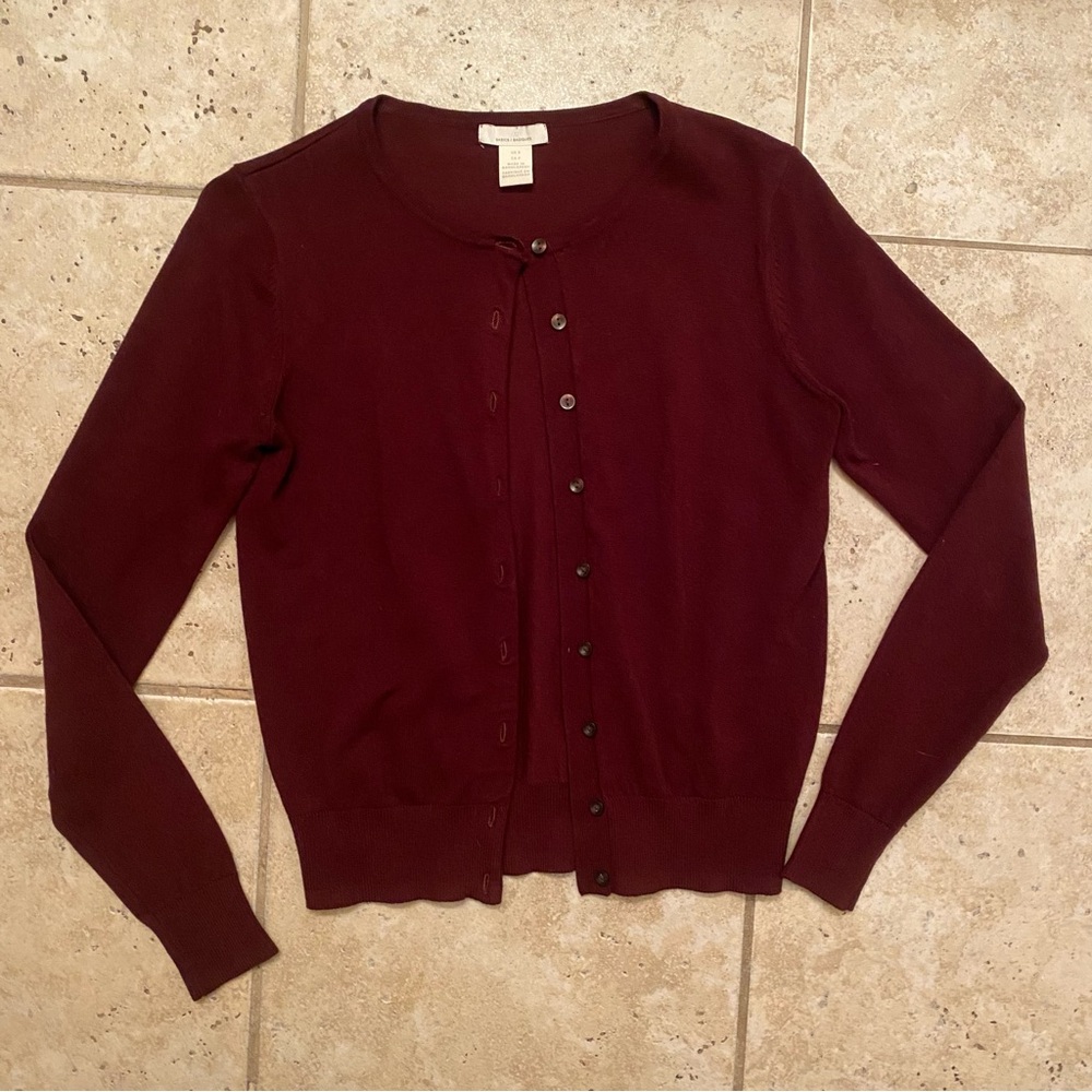H&M Women’s Long Sleeve Maroon Cardigan | Size Small